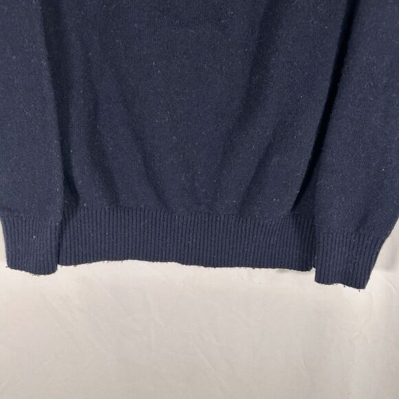 J. Crew Lambs Wool Blend Sweater Women's Medium Blue Knit Crew Neck Pullover - Picture 3 of 9